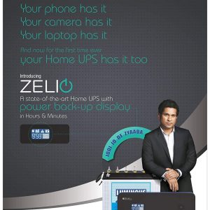 Luminous Zelio+ 1100 Pure Sine Wave 900VA/12V Inverter for Home, Office & Shops